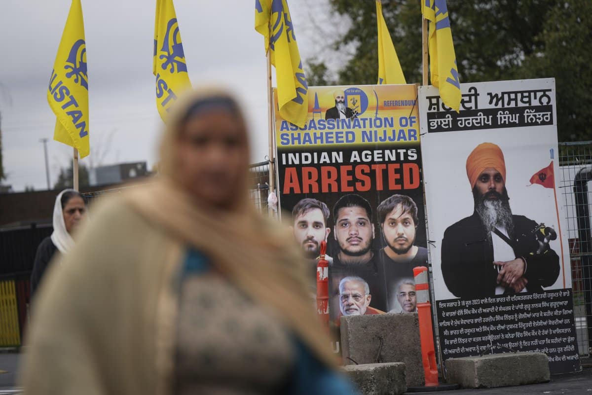 A photograph of Hardeep Singh Nijjar