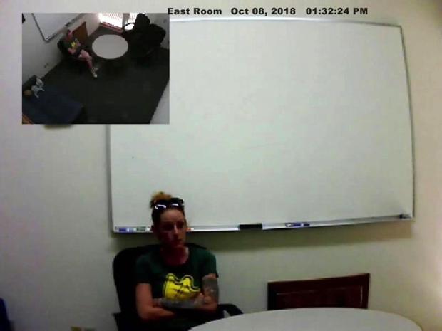 Katie Barnard in her interview with police. 