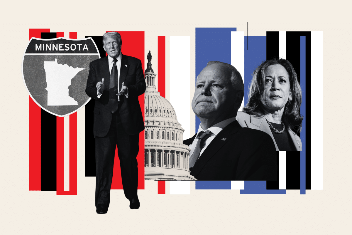 Tim Walz Was Expected to Shore Up Minnesota. Trump is Gaining on Harris