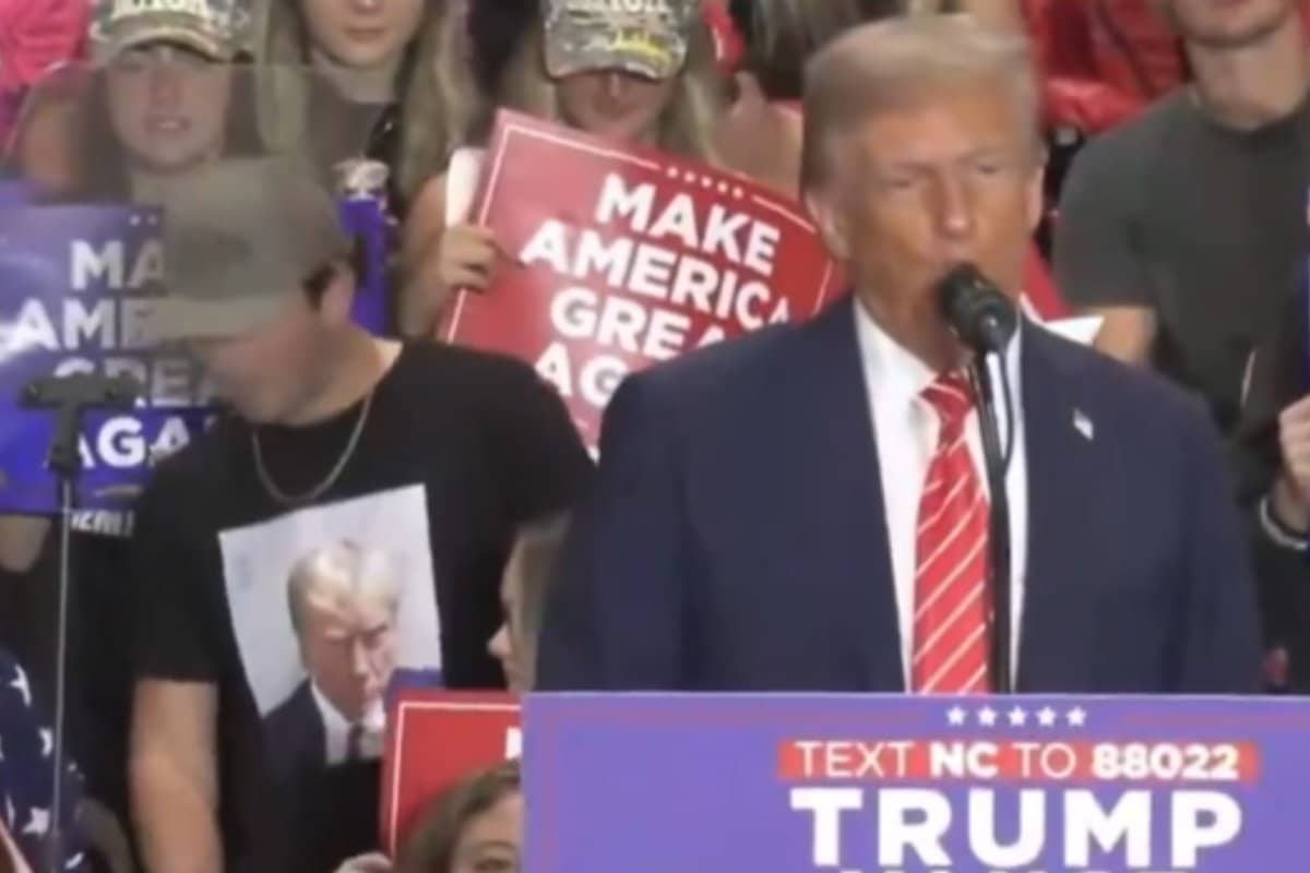 trump attendee leaving rally