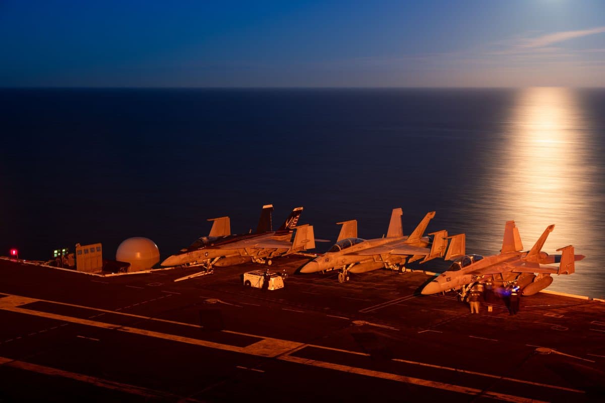 U.S. Aircraft Carrier Transit North Sea