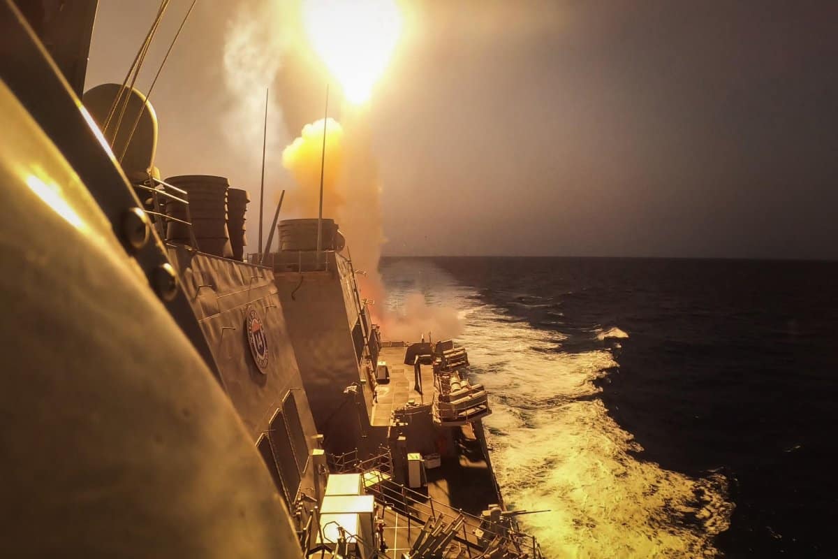 U.S. Destroyer Fires Missiles in Red Sea