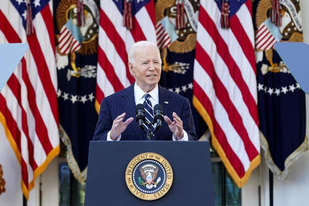 U.S. President Biden delivers remarks on the 2024 election results and the upcoming presidential transition of power, in the Rose Garden of the White House in Washington 