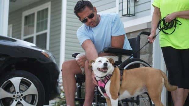 Chris Smith and Tiki.