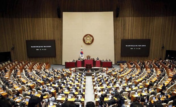 South Korean president Yoon Suk Yeol impeached by parliament