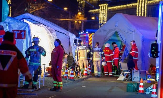 Car hits crowd at Christmas market in Germany, at least 2 killed