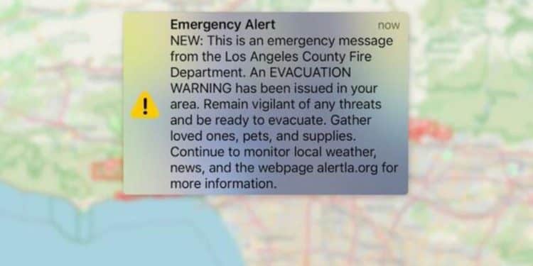False evacuation alerts in Los Angeles