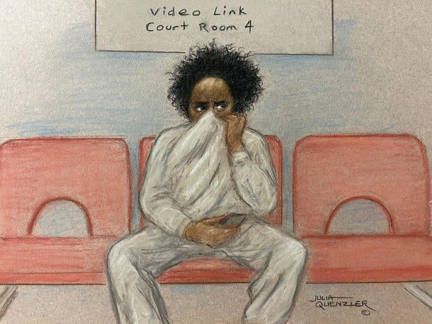 FILE PHOTO: Southport murder suspect Axel Rudakubana appears via video link at the Westminster Magistrates' Court in London 