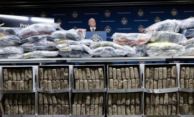 Record haul of cocaine linked to notorious cartel seized in Toronto