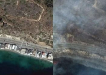 California wildfire before and after images show damage, but look out for fake pictures online