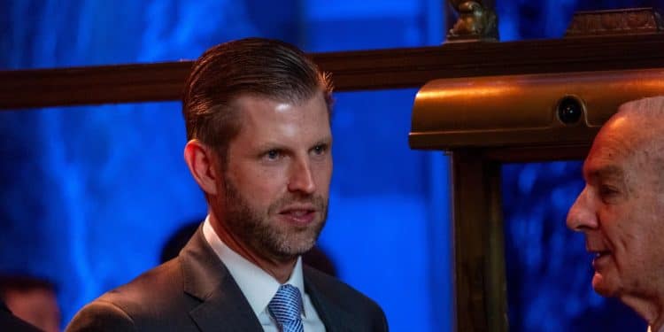 Trump’s son Eric mulling new Trump vodka line