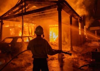 Los Angeles residents hire private firefighters for their homes