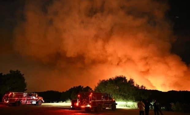 Why was there no water in a large reservoir when the fires in L.A. broke out?