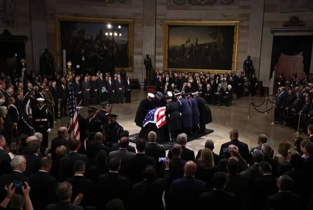 Former President Jimmy Carter Lies In State At The U.S. Capitol Building 