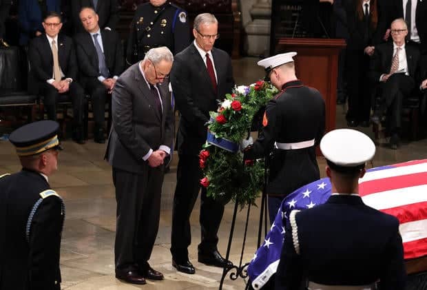 Former President Jimmy Carter Lies In State At The U.S. Capitol Building 
