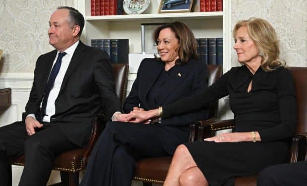 Harris and Emhoff headed back to California after inauguration