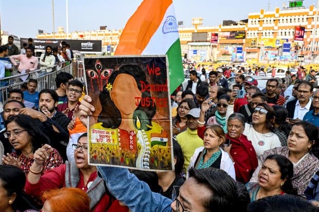 INDIA-CRIME-WOMEN-PROTEST 