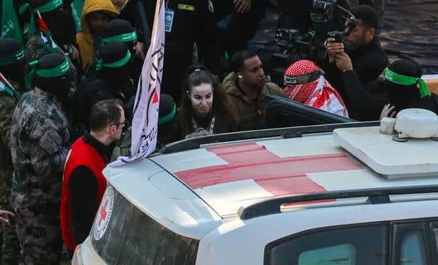 Female Israeli soldier released as latest exchange with Hamas begins