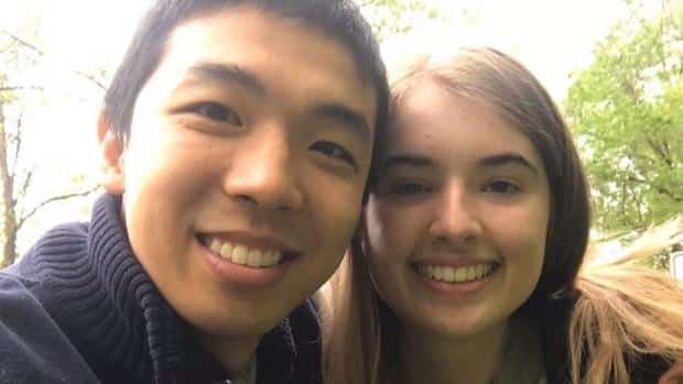 Kevin Jiang and fiancée Zion Perry. 