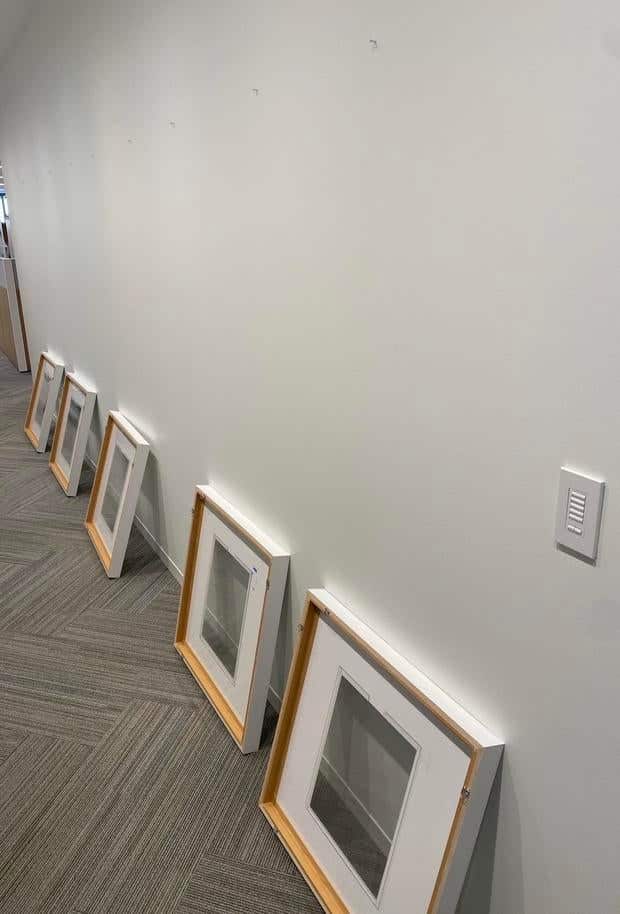 USAID annex office building empty frames 