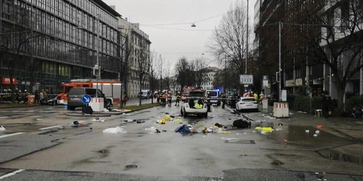 Nearly 30 injured when man drives into crowd in Munich