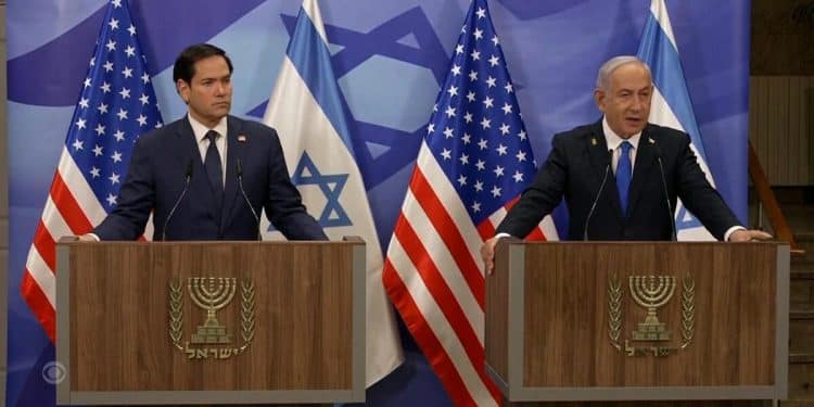 Rubio meets with Netanyahu in Israel