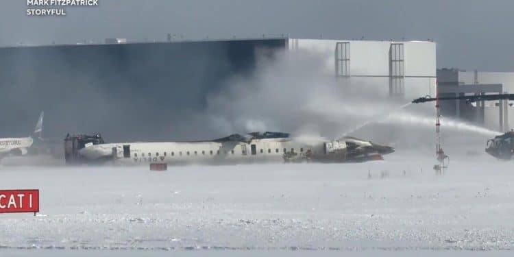 Passengers talk about escape from plane after it crashed while landing in Toronto