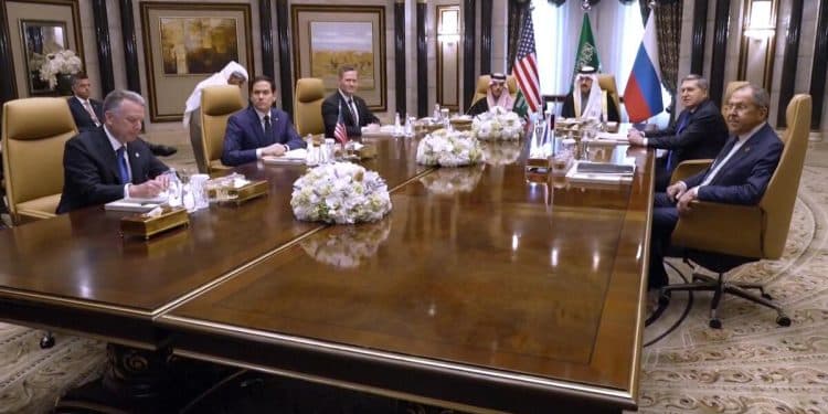 Top U.S. and Russian officials meet without Ukraine to discuss war