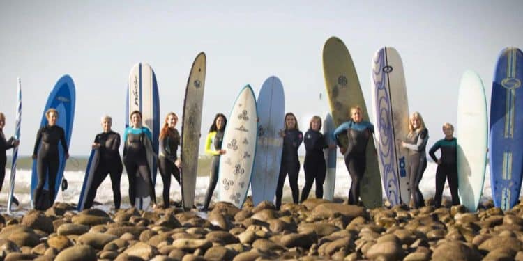 How a group of moms became the “Salt Water Divas” surf crew