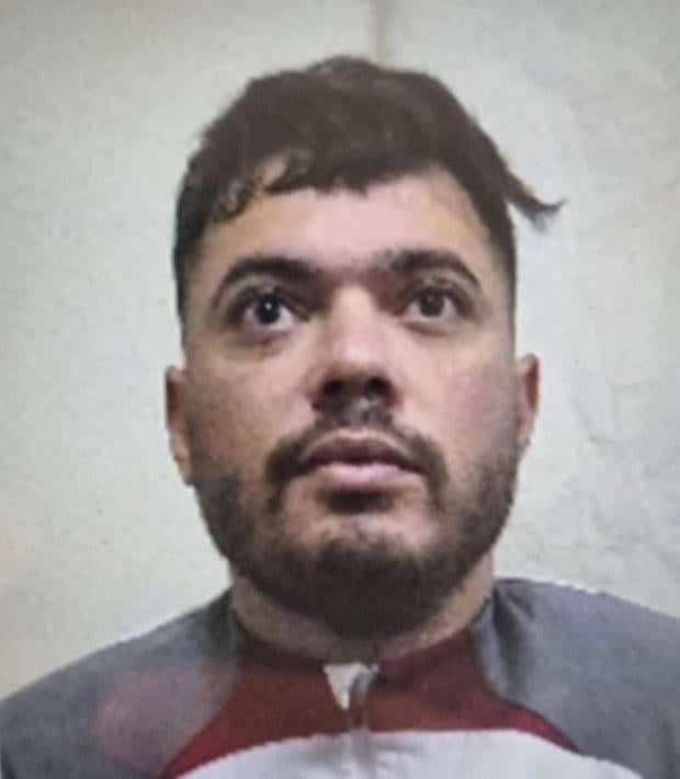 Undated mugshot of 30-year-old French inmate Amra 