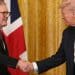 British prime minister meets with Trump at White House