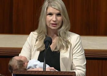 Congresswoman votes for bill with newborn in arms after proxy vote ban