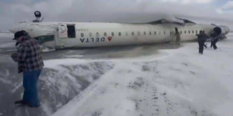 Delta plane upside down in Toronto after landing incident | Special Report