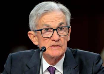 Fed Chair Jerome Powell testifying before Congress