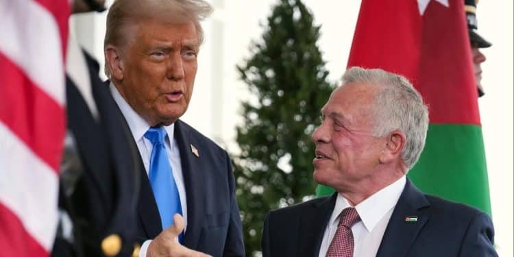 Jordan’s King Abdullah II arrives in D.C. for Trump meeting