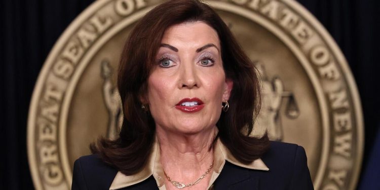 New York Gov. Kathy Hochul announces new limits on Eric Adams’ power