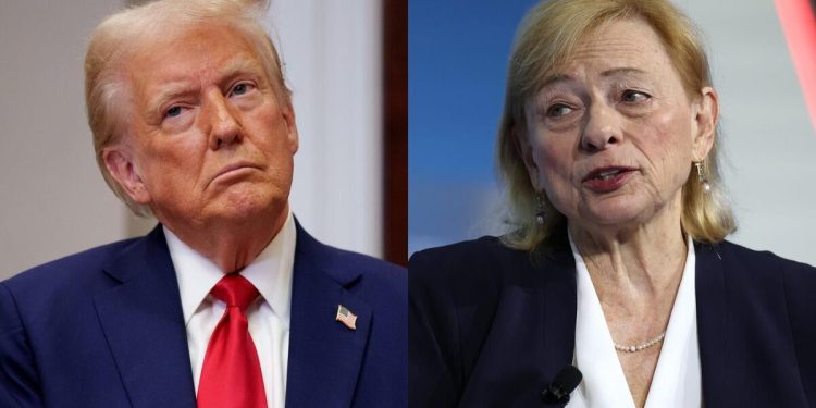 Tense moments between Trump, Maine governor on transgender executive order, reporters say