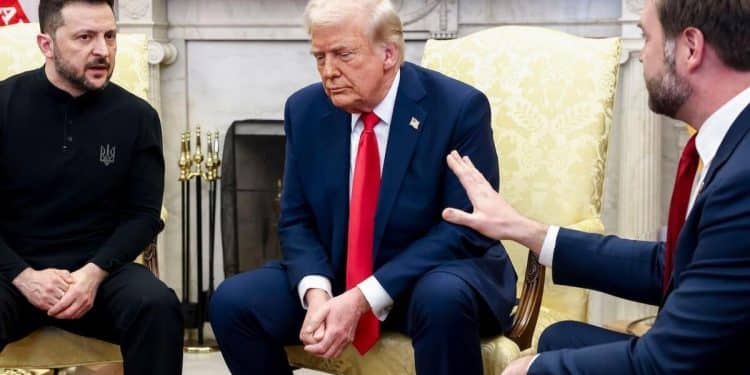 What happened after the Trump-Zelenskyy heated exchange?