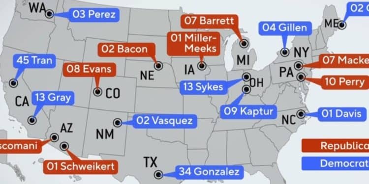 Where the 2026 House map stands for Democrats
