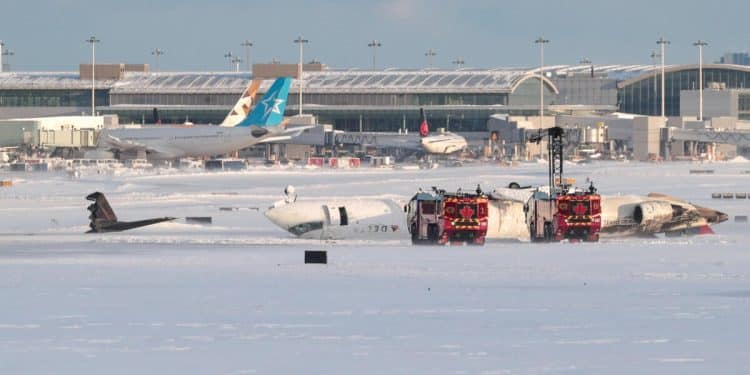 Videos show plane from Minneapolis crash-landing in Toronto