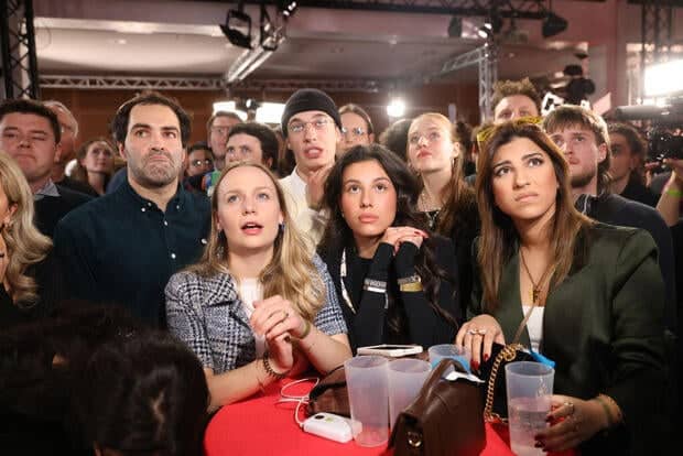 Election Night Reaction At The SPD Headquarters 