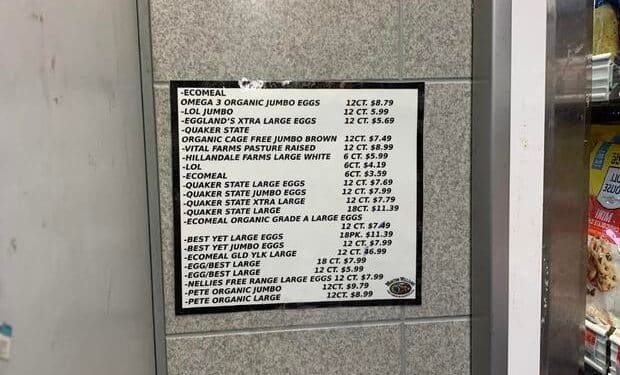 Egg prices shot up 15% in January as retailers limit customer purchases