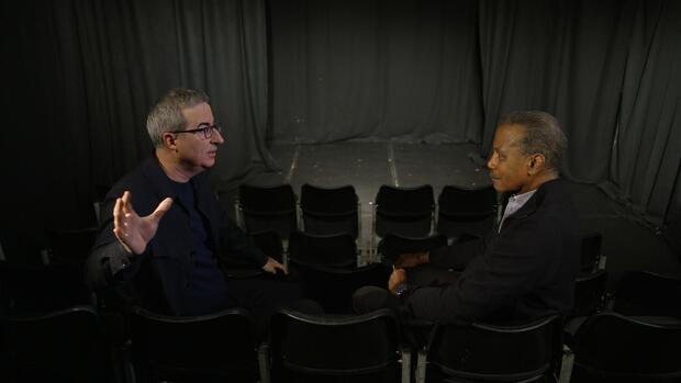 John Oliver and Bill Whitaker 