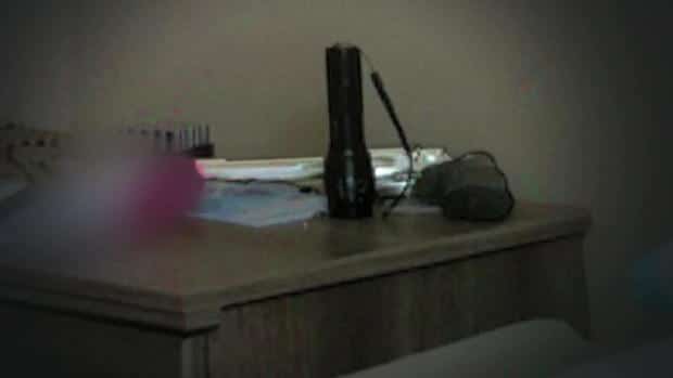 Photo of revolver in Trickle bedroom 