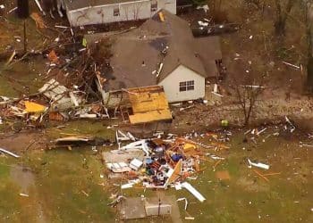 Tornadoes and hurricane-force winds devastate parts of the southern U.S.