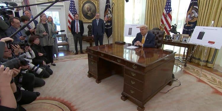 President Trump doesn’t rule out a recession amid tariffs against allies