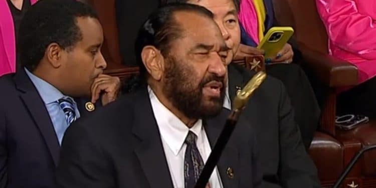 Rep. Al Green escorted out of House chamber for interrupting Trump’s address