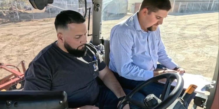 College student’s classroom is the farm where he works