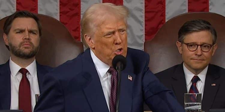 Trump ends address to Congress by proclaiming “the golden age of America has only just begun”