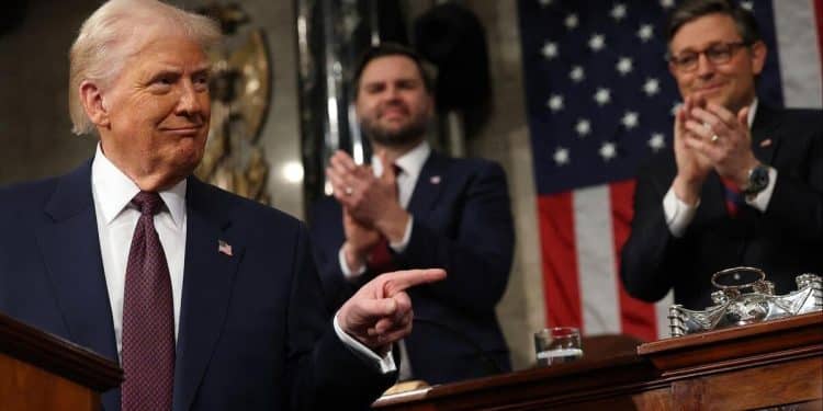 Trump touts sweeping immigration crackdown in address to Congress